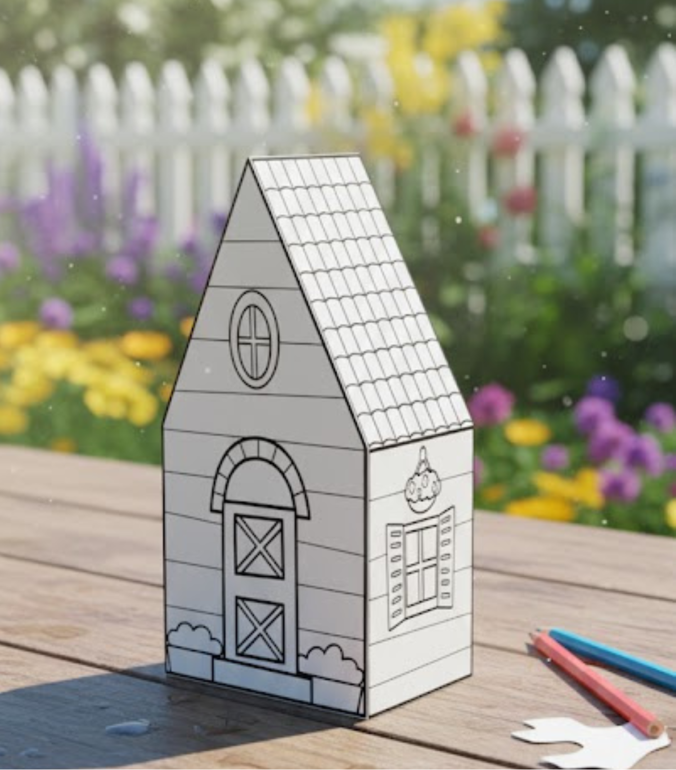 Printable Paper House - MakeMagicPrintables