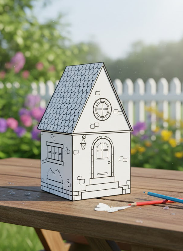 Printable Paper House - MakeMagicPrintables