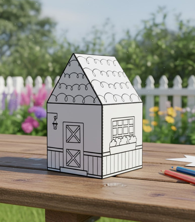 Printable Paper House - MakeMagicPrintables