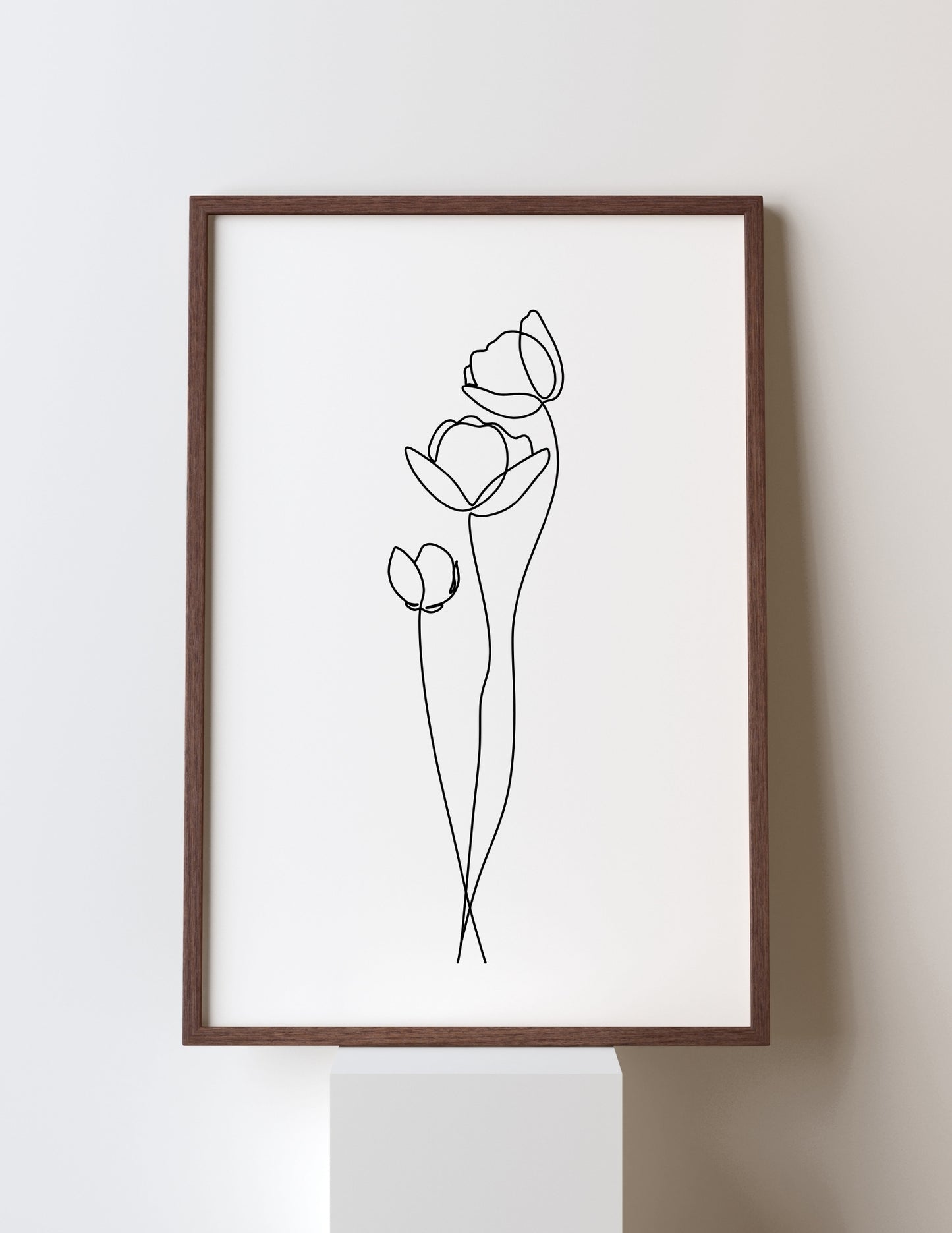 One Line Floral Art - MakeMagicPrintabkes