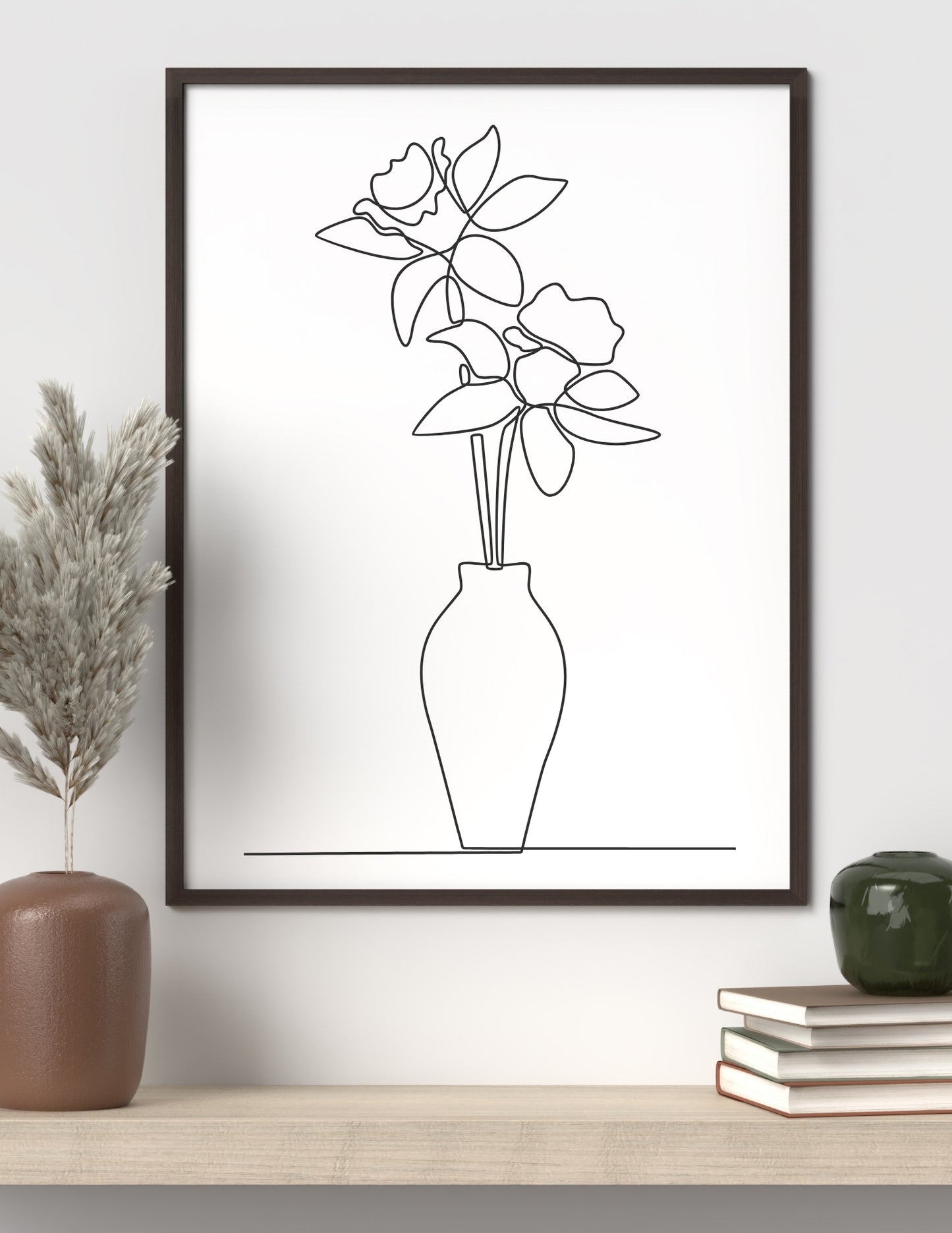 One Line Floral Art - MakeMagicPrintabkes