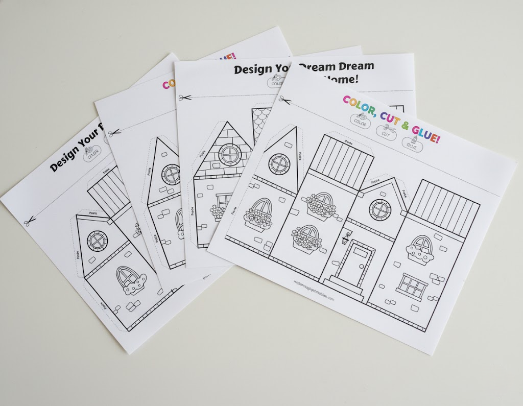 Printable Paper House - MakeMagicPrintables