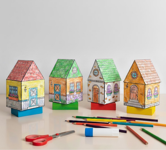 Printable Paper House - MakeMagicPrintables
