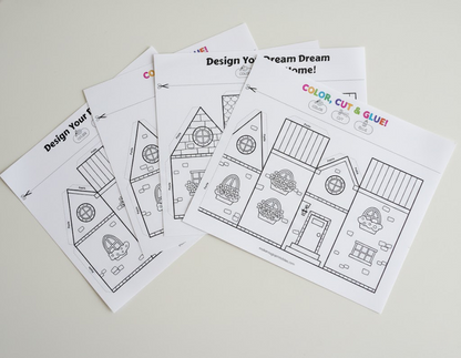 Printable Paper House - MakeMagicPrintables